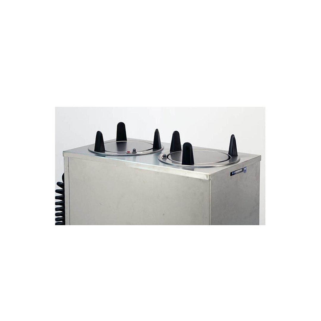 Lakeside 6211 Mobile Enclosed Two Stack Heated Dish Dispenser for 10 1/4" to 11" Dishes 