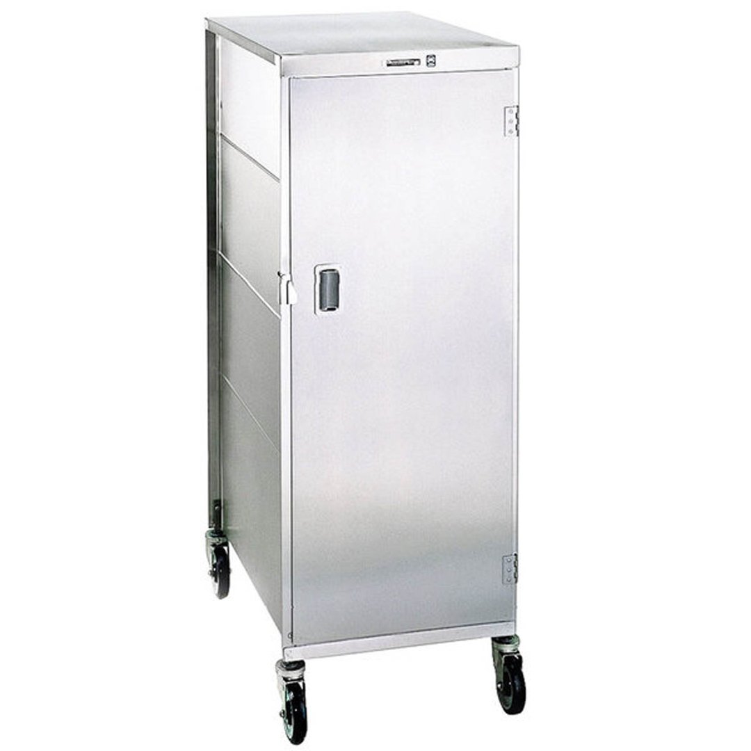 Lakeside 852 Stainless Steel 20 Tray Enclosed Meal Delivery Cart w/ 1 Compartment