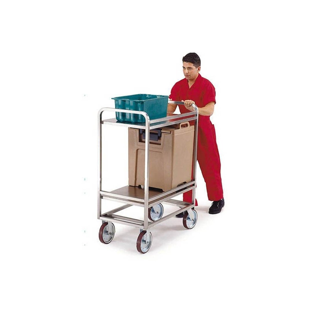 Lakeside 8840 35" Extreme Duty Stainless Steel 2 Shelf Utility Cart w/ 27" Shelf Clearance