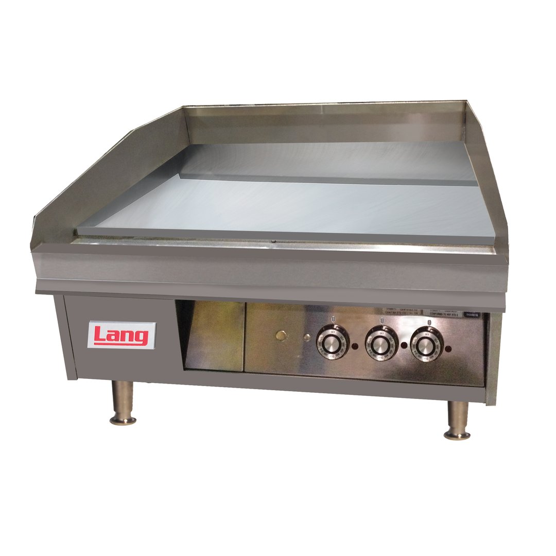 Lang 236T 36" Countertop Gas Griddle, Snap-Action Thermostats, 1" Steel Plate, 81.000 BTU