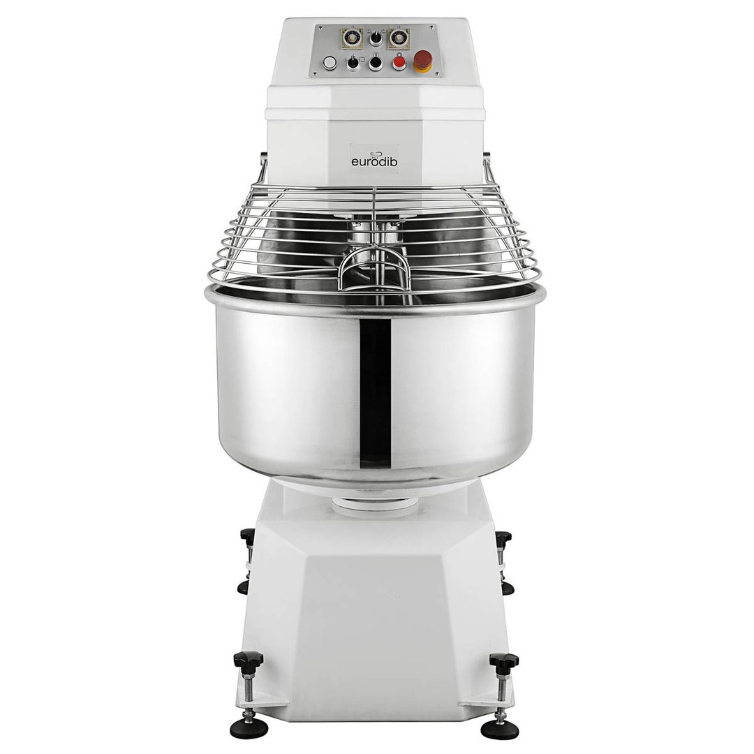 Eurodib USA LR GM50B Spiral Dough Mixer with 137 qt Fixed Bowl, 2-Speed, 110 lbs Dough Capacity