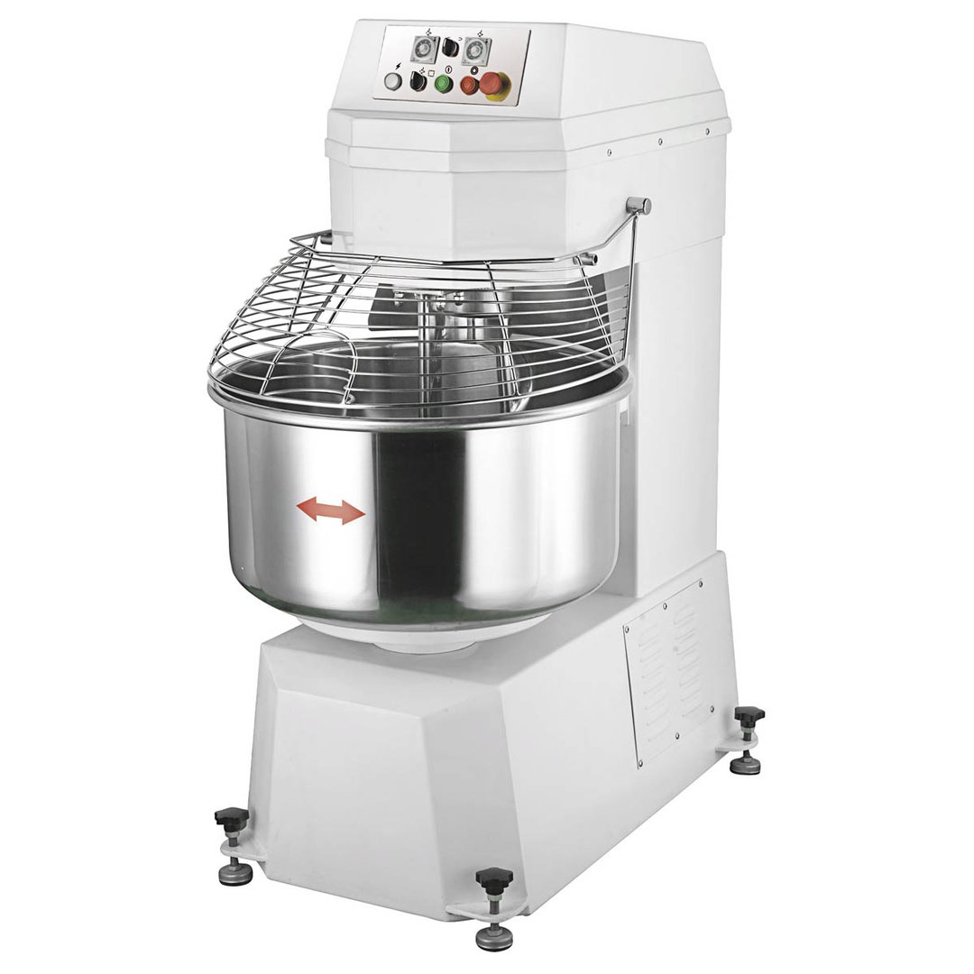 Eurodib USA LR GM75B Spiral Dough Mixer with 200 qt Fixed Bowl, 2-Speed, 165 lbs Dough Capacity