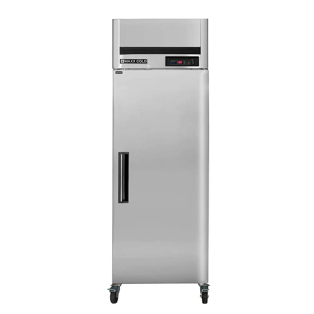 Maxx Cold MCRT-23FDHC 27" One Section Reach-In Refrigerator w/ Solid Door, Top Mount, Stainless Steel, 19 cu. ft