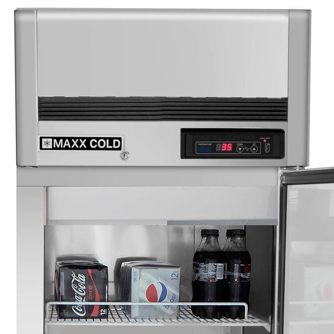 Maxx Cold MCRT-23FDHC 27" One Section Reach-In Refrigerator w/ Solid Door, Top Mount, Stainless Steel, 19 cu. ft