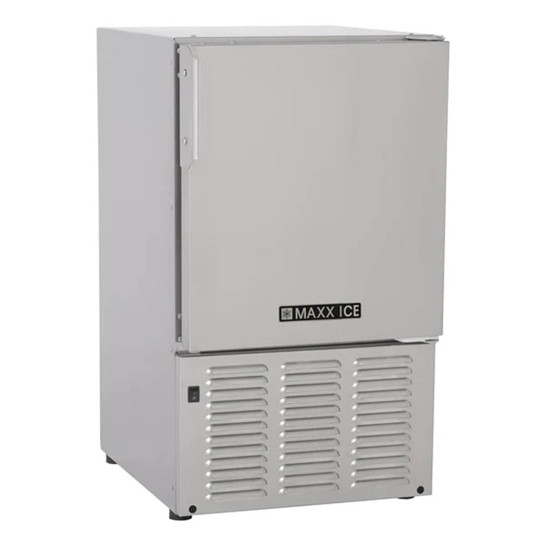 Maxx Ice MMAR25S 14" Air Cooled Crescent 25 lb Undercounter Ice Machine with 12 lb Bin, Stainless