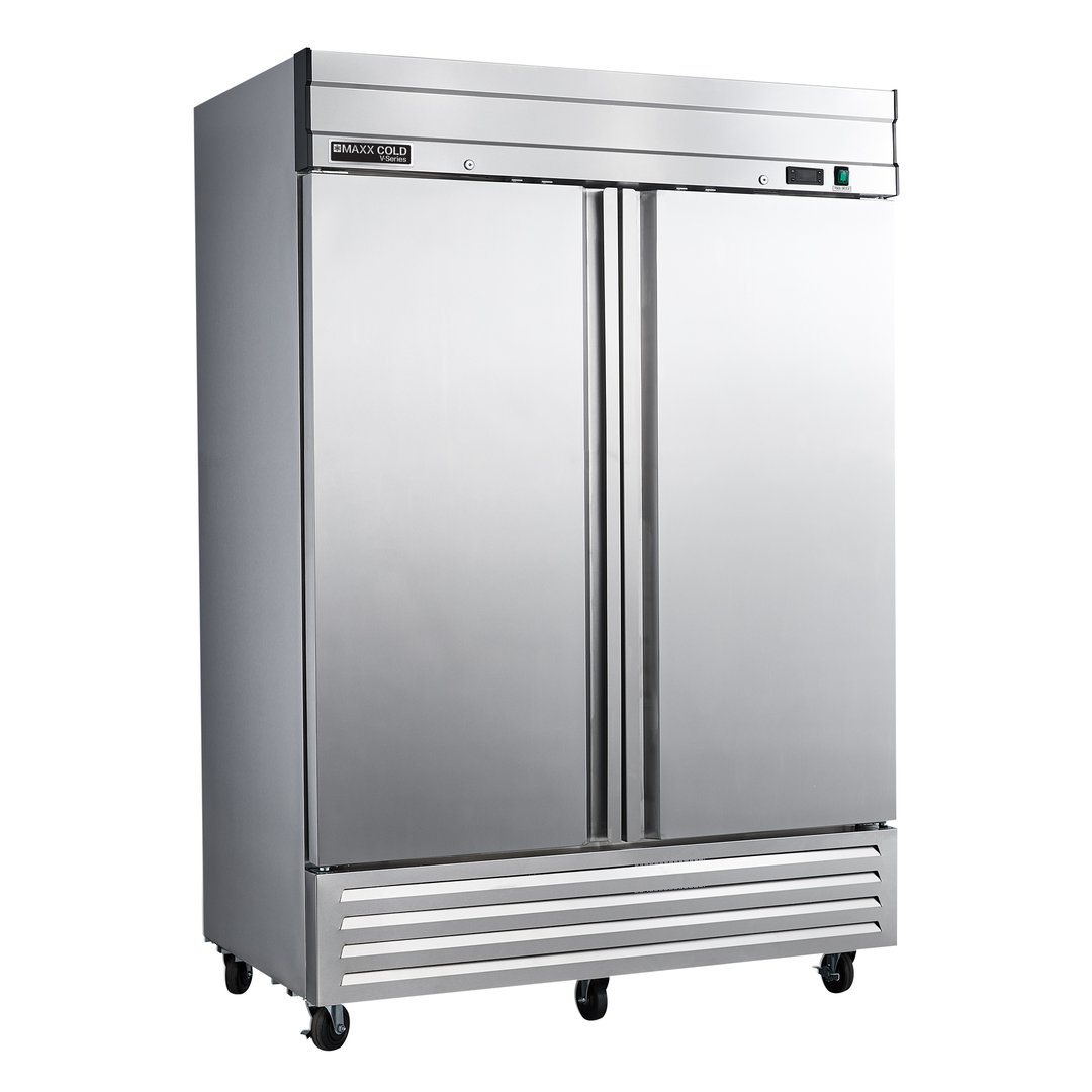 Maxximum MVF-49FDHC 54" Two Section Reach-In Freezer w/ 2 Solid Doors, 42 cu. ft.