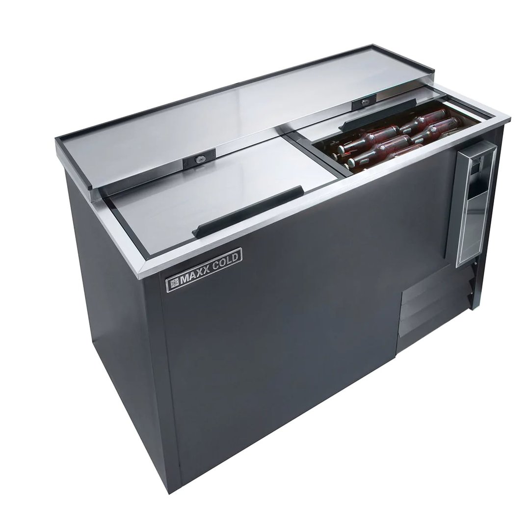 Maxx Cold MXCR50BHC 49" X-Series Bottle Cooler w/ 14.0 cu. ft., Side-Mounted Compressor