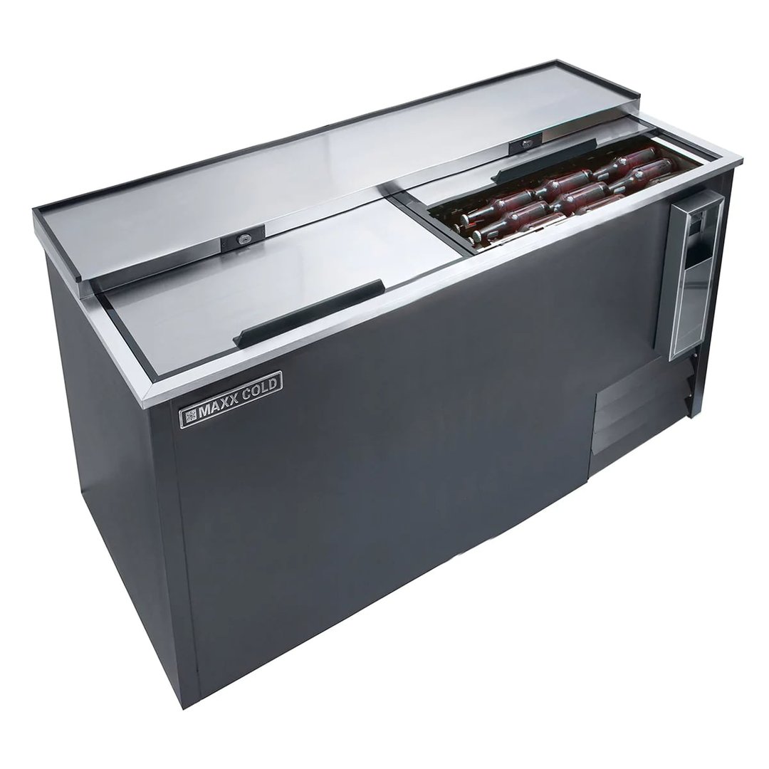 Maxx Cold MXCR65BHC 64" X-Series Bottle Cooler w/ 17.0 cu. ft., Side-Mounted Compressor