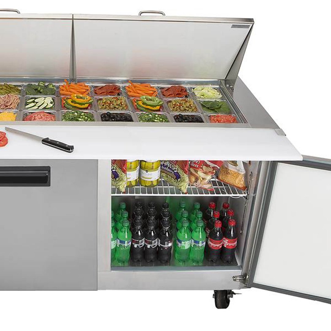 Maxx Cold MXCR72MHC 72" Mega Top Sandwich/Salad Prep Table w/ 3 Doors, 18.0 cu. ft. 