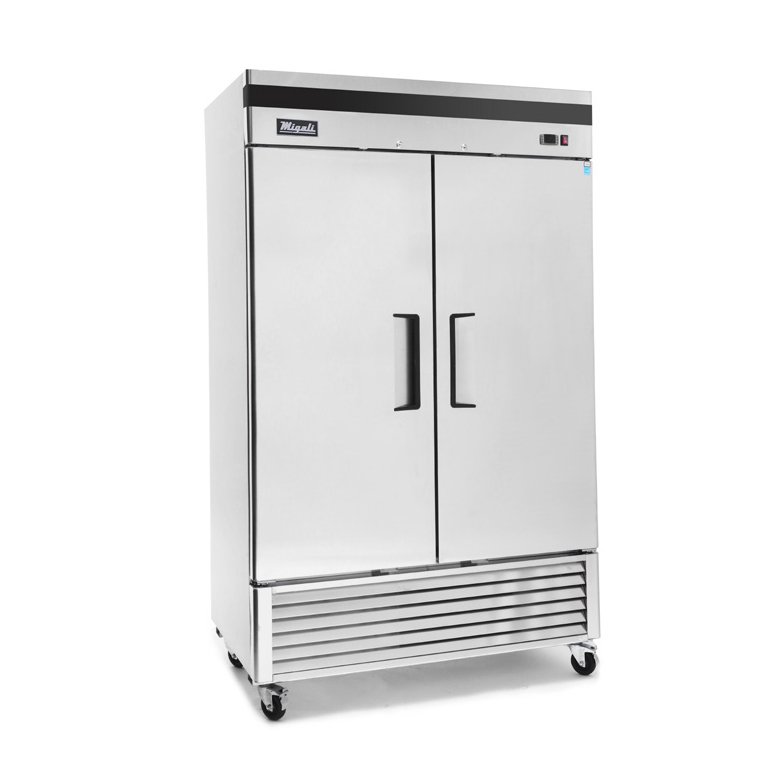 Migali C-2FB-HC 54" Two Section Reach-In Freezer w/ 2 Solid Doors, Bottom Mount, 45 cu. ft.