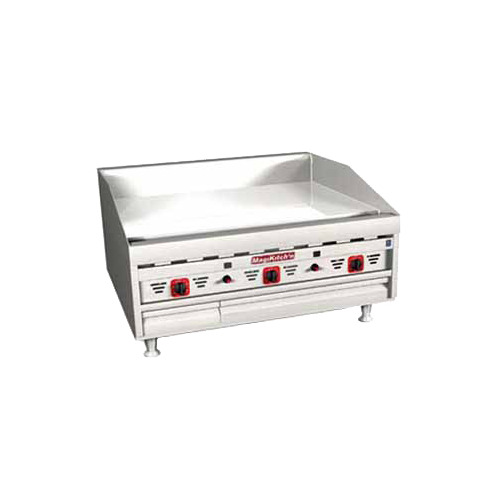 Magikitchn MKG-36 36" Countertop Gas Griddle, Snap-Action Thermostat, 1" Steel Plate, 90.000 BTU