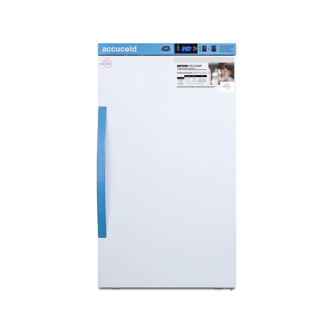 Accucold MLRS3MC 18.5" Undercounter Breast Milk Refrigerator, White, 3 cu. ft.