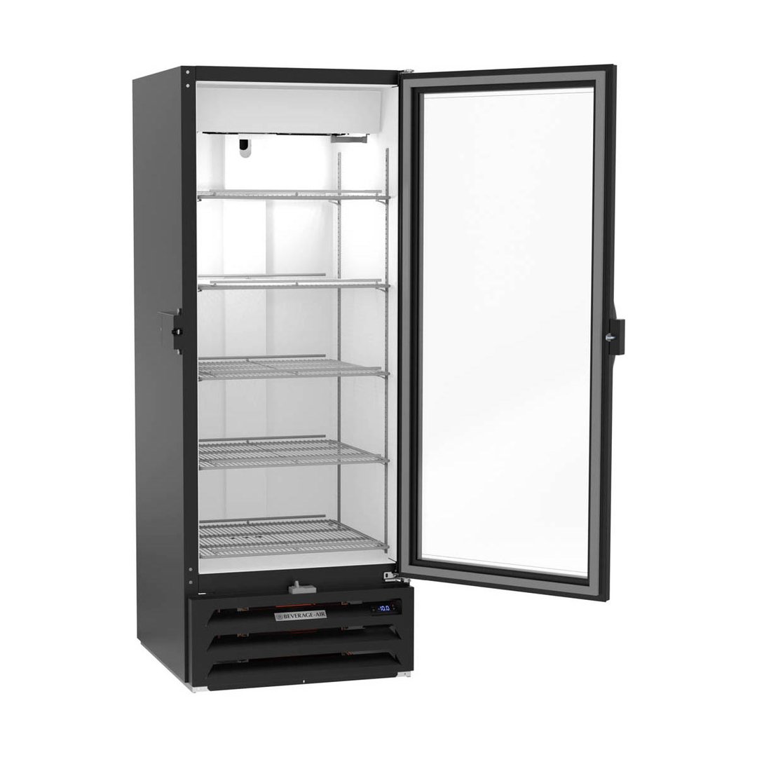 Beverage Air MMF12HC-1-B-IQ 25" 1 Glass Door Merchandiser Freezer in Black, 11.9 cu. ft.