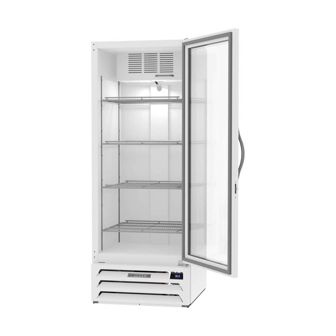 Beverage Air MMR12HC-1-W 24" One Glass Door Merchandiser Refrigerator in White, 12 cu. ft. 