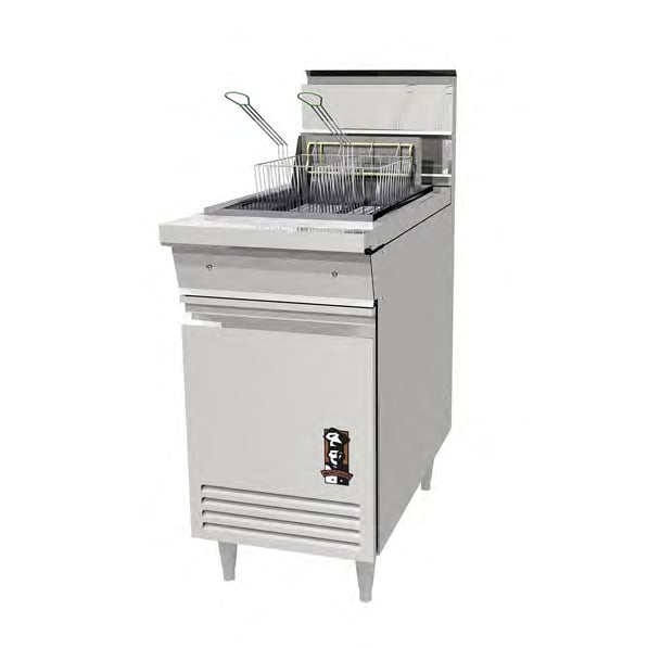 Montague Company RF40 Full Pot Floor Model Gas Fryer w/ 40-lb Capacity, Range Match, 110,000 BTU