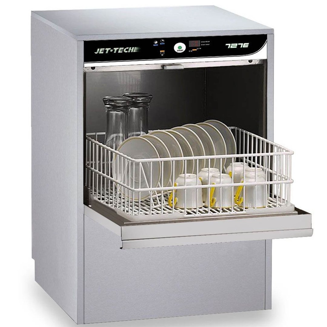 Jet-Tech 727-E 20" Door Type Undercounter Glasswasher, High Temp - 1080 Glass/Hr - 208V (3 Cycle)