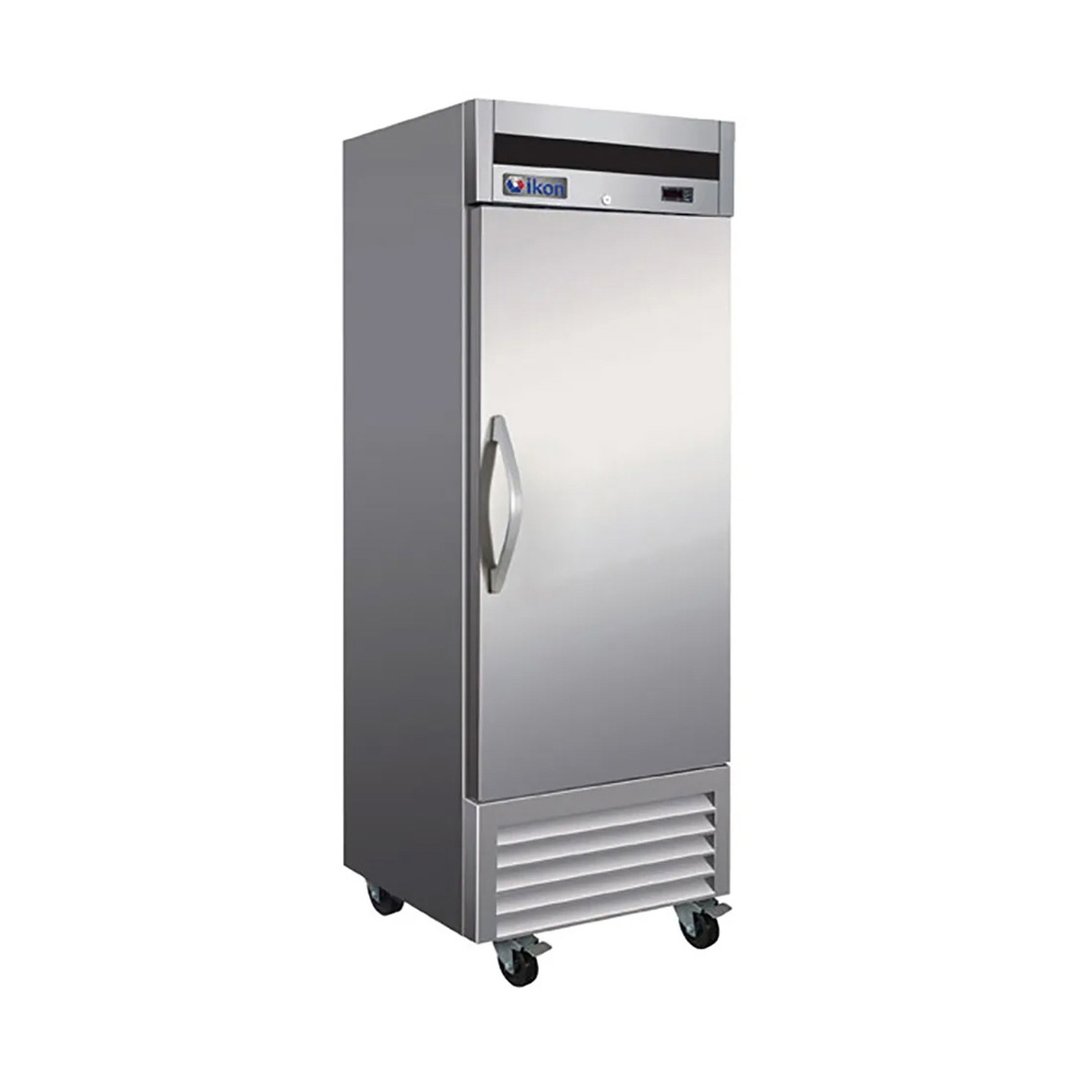 IKON IB27R 27" One Section Reach-In Refrigerator w/ Solid Door, Bottom Mounted, Stainless Steel, 18 cu. ft.