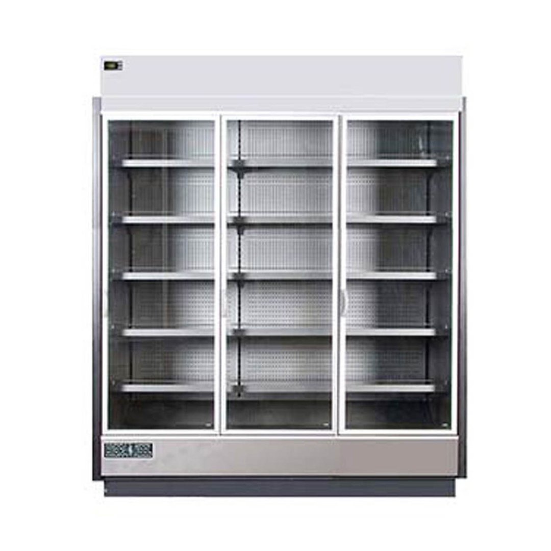 Hydra-Kool KGV-MR-3-S 75" Three Door Self-Contained Merchandiser Refrigerator, 56.37 cu. ft.