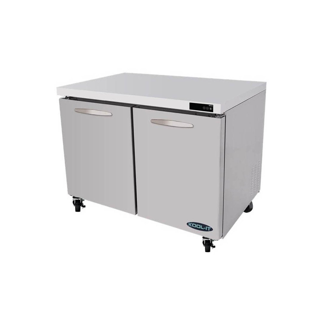 Kool-It KUCF-48-2 48" 2-Section Undercounter Freezer w/ 2 Doors, 13.1 cu. ft.