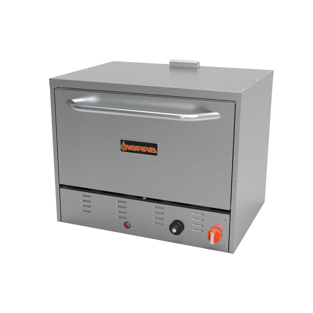Sierra SRPO-36G 36" Double Deck Gas Countertop Pizza Oven with Manual Controls