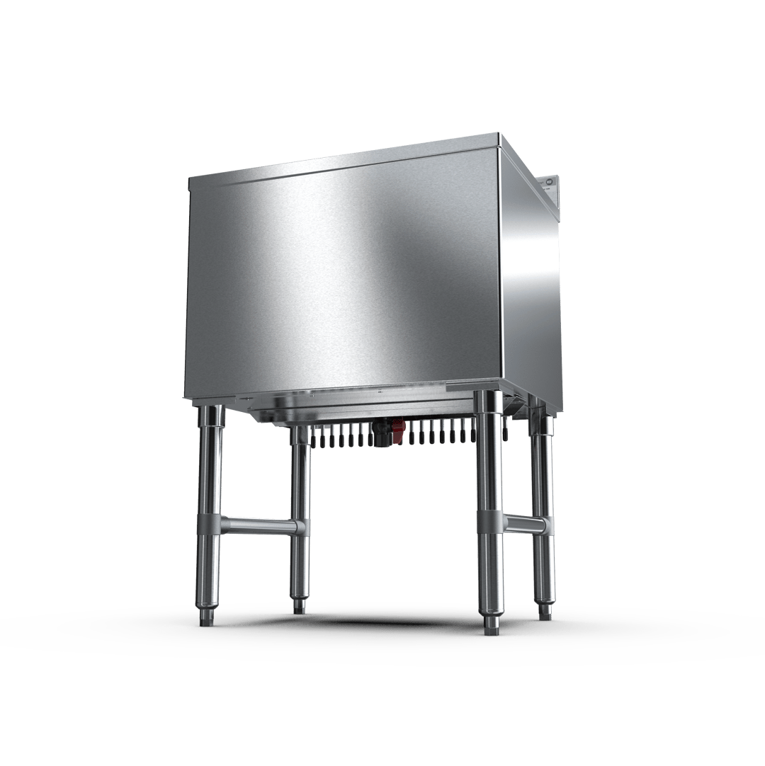 NBR Equipment IBC-3618C10 Stainless Steel Insulated Underbar Ice Bin w/ 10 Circuit Cold Plate