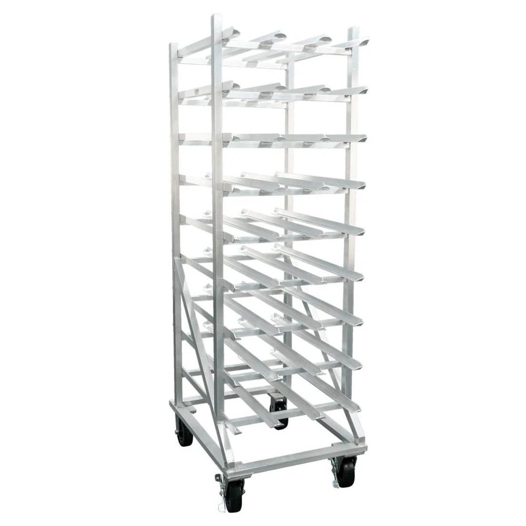 New Age 1250CK Aluminum Full Size Mobile Can Rack with 162 #10 or 216 #5 Cans Capacity 