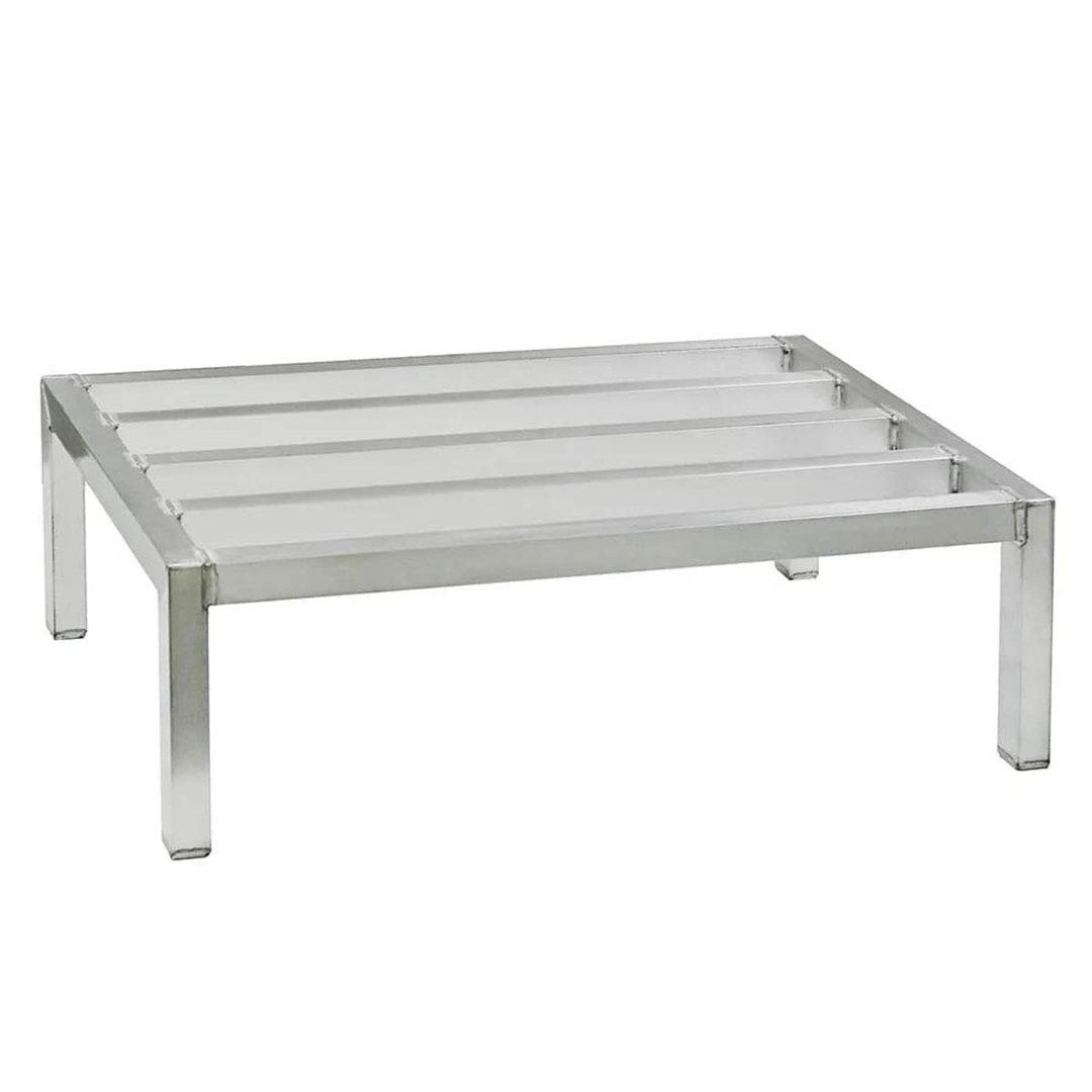New Age 2007 72" x 30" x 12" Aluminum Mobile Dunnage Rack with 4000 lb. Capacity, NSF