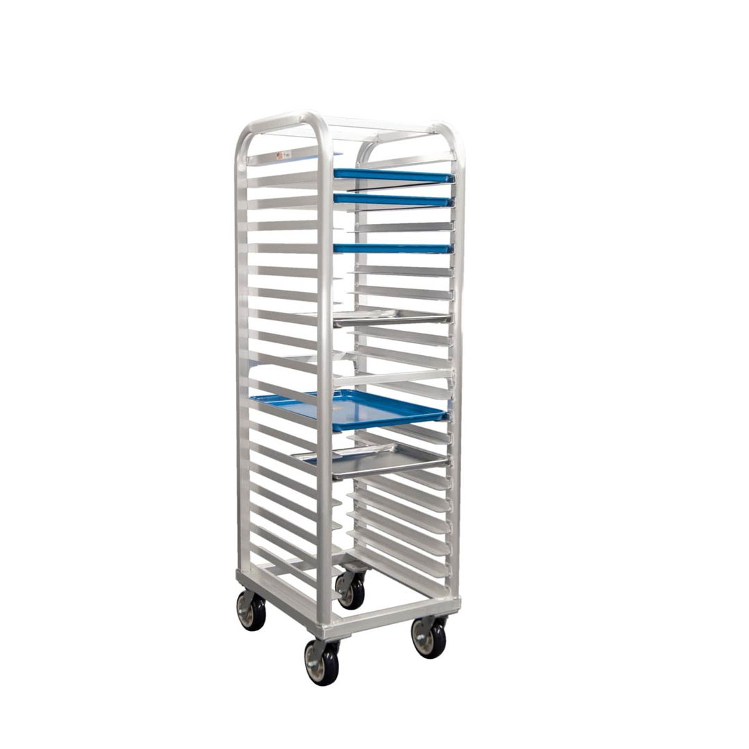 New Age 4331 Lifetime Series 20 Pan Mobile End Load Aluminum Bun / Sheet Pan Rack