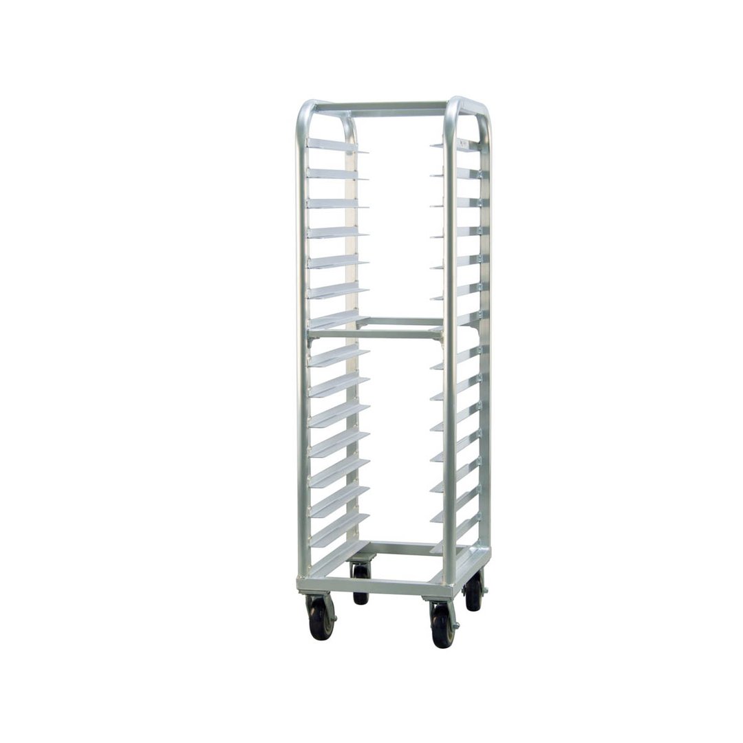 New Age 4332 Lifetime Series 15 Pan Mobile End Load Aluminum Bun / Sheet Pan Rack