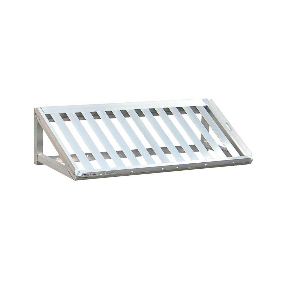 New Age 97102 Aluminum T-Bar Wall Mounted Slanted Shelf - 48"W x 13"D
