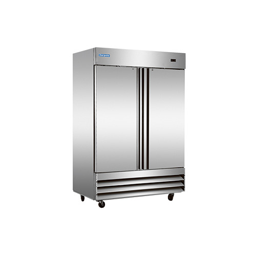 Norpole NP2R 54" Two Section Reach-In Refrigerator w/ 2 Solid Doors, Bottom-Mount, 48 cu. ft.