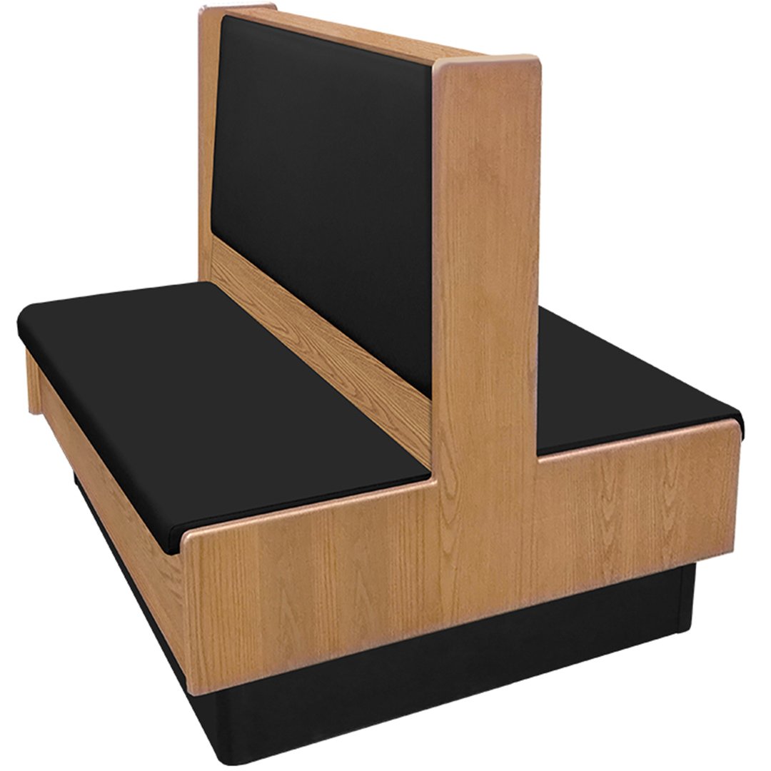 Oak Street ARST-4842-DBL-VSUB  48"L Double Plain Back Booth, Upholstered Back, 42" Height