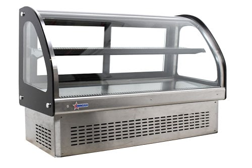 Omcan USA 44261 47" Drop In Curved Refrigerated Deli Display Case