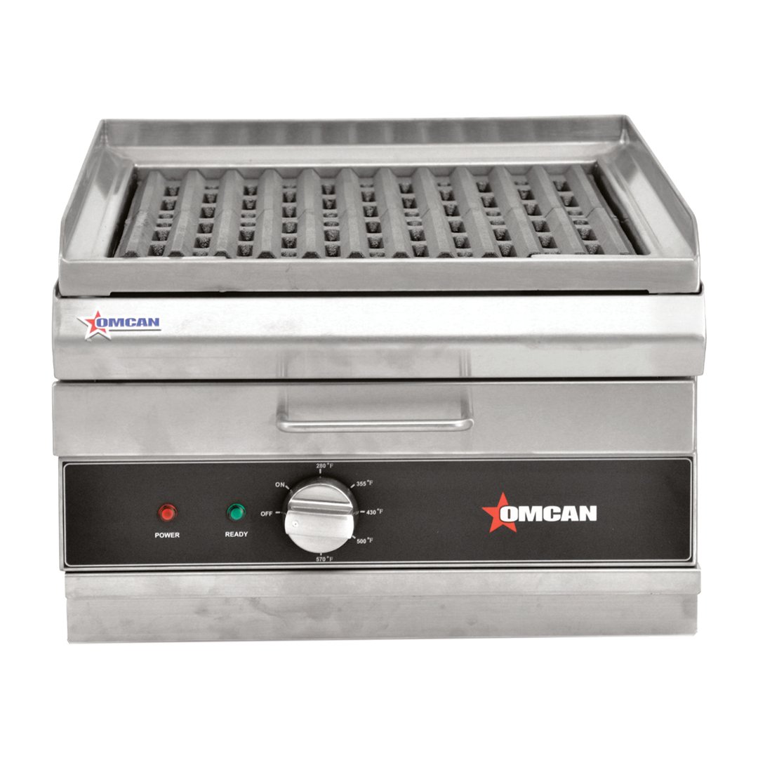Omcan USA 49885 14" Countertop Electric Charbroiler w/ 14"W x 19"D Cooking Area, 3.6 kW, 240v-1ph 