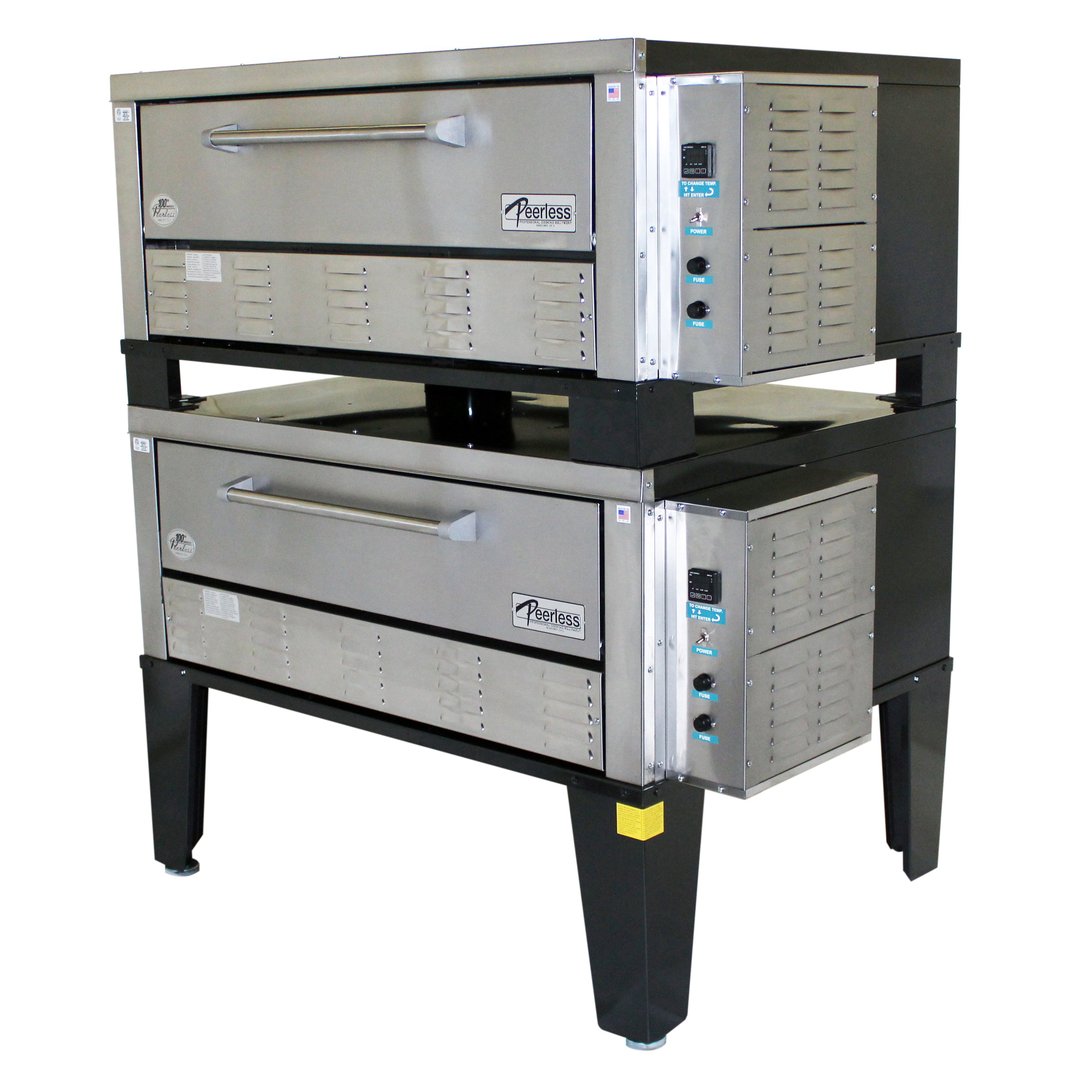 Peerless CE42BESC 56" Electric Bake & Roast Oven, Double Deck
