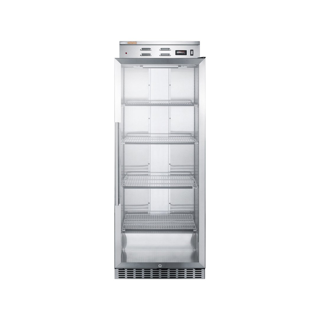 Summit PHC115G 24" Glass Door Blanket Warmer, 11 cu. ft., 120°F to 150°F