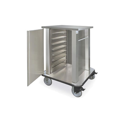 Piper Products TQM2-N20 Narrow-Profile Hospital Tray Delivery Cart w/ 20 Tray Capacity 