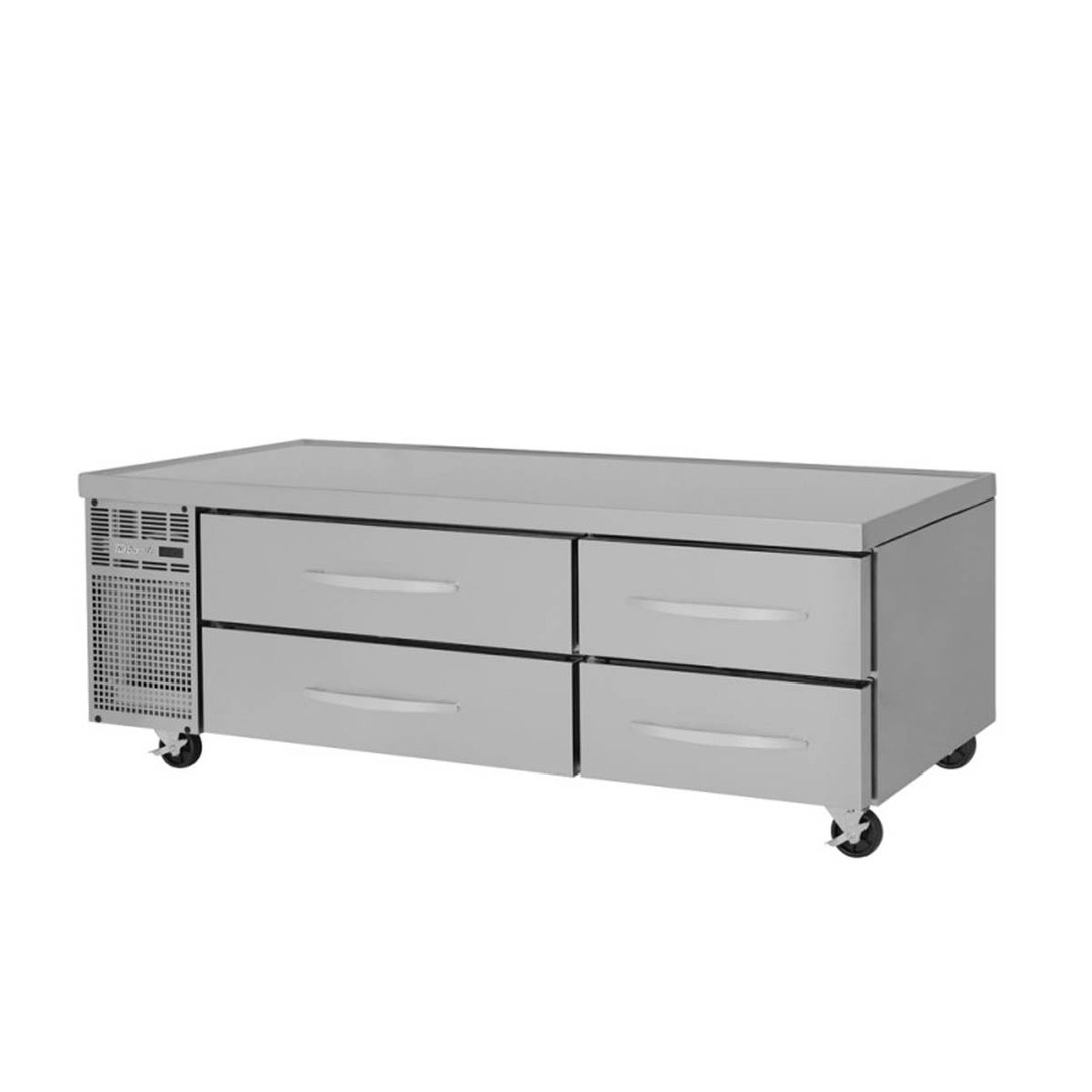 Turbo Air PRCBE-72F-N 72" 4 Drawers Pro Series Freezer Chef Base, Marine Edge, 12.14 cu. ft.