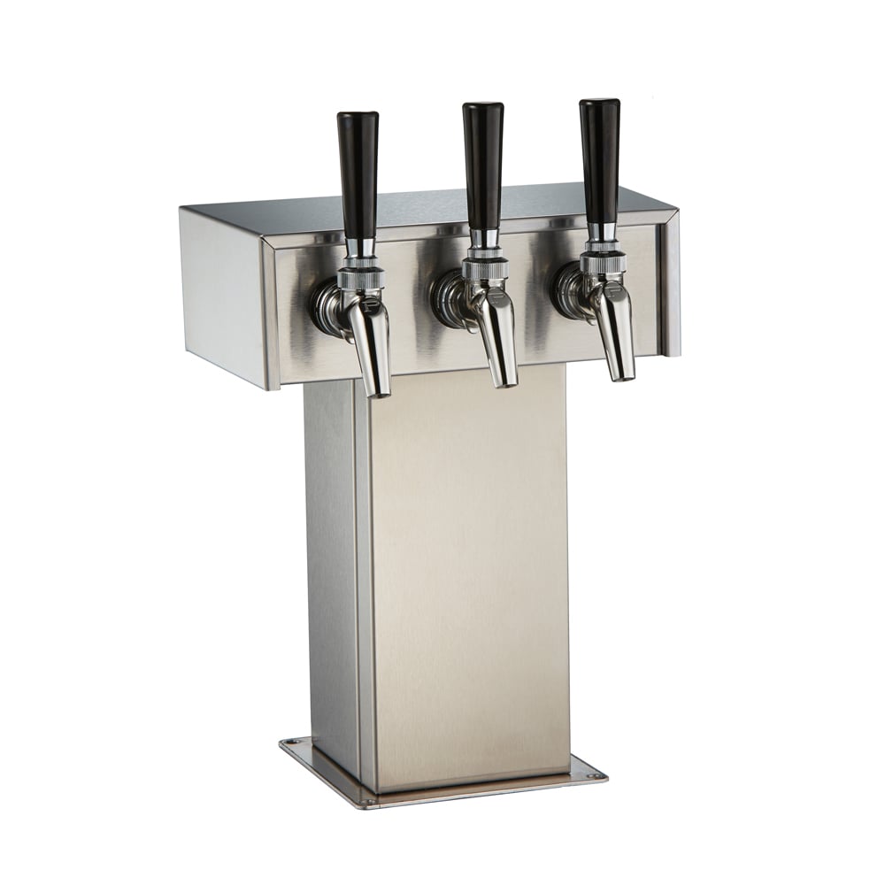 Perlick EA2110-3BPC Draft Beer Dispensing Tower, 3 Faucets