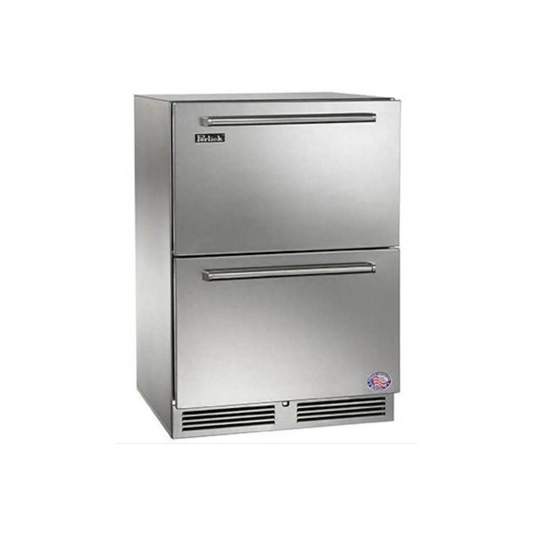 Perlick HB24RS4D-00-EDFLD 23 7/8" Undercounter Refrigerator, (1) Section & (2) Drawers