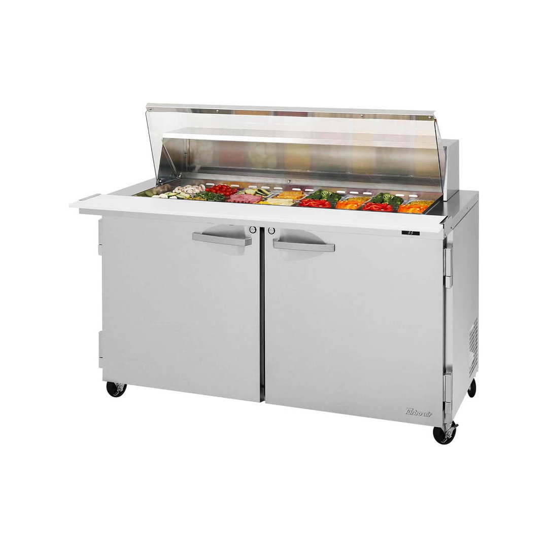 Turbo Air PST-60-24-N-CL 60" Mega Top Sandwich/Salad Prep Table w/ 2 Doors, 24 Pans