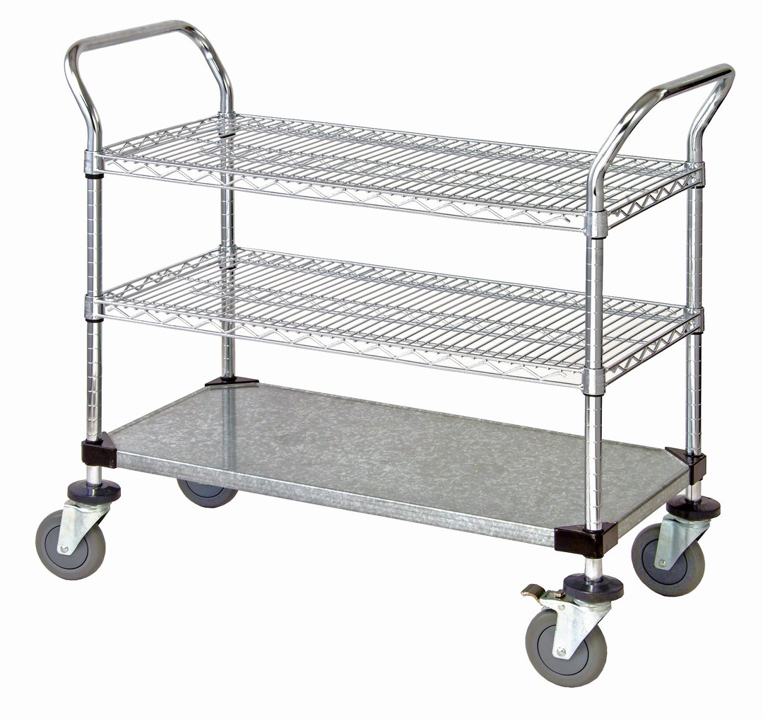 Quantum WRC-2142-3CG Utility Service Cart with Wheels