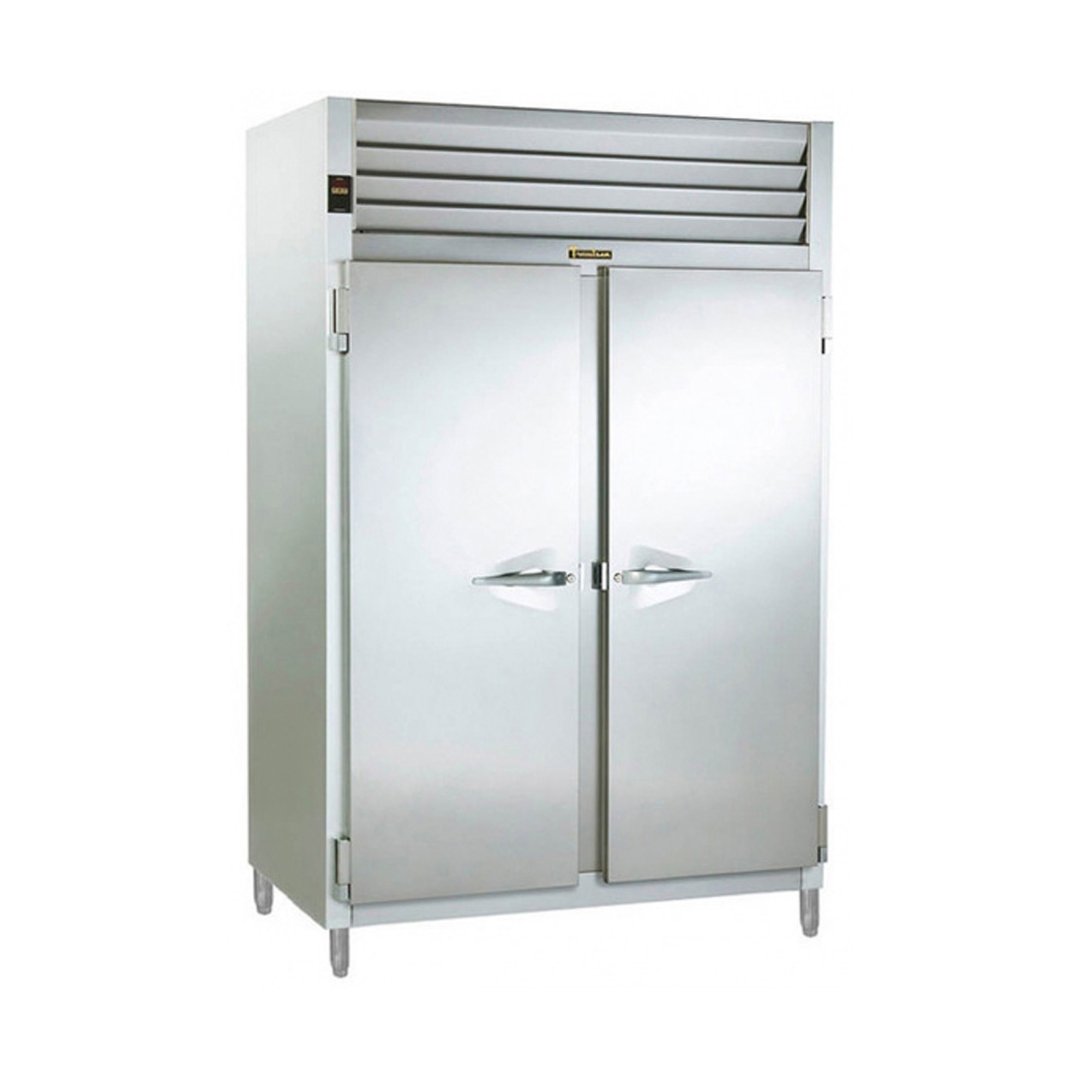 Traulsen RHT232DUT-FHS 48" Two Section Reach-In Refrigerator w/ 2 Solid Doors, Top Mount, 42 cu. ft.