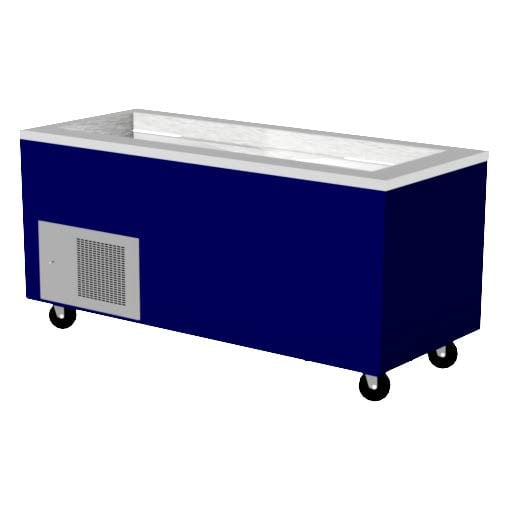 Randell RS FGO-RCP-5 72" Ranserve FG Cold Food Table  w/ Open Base Storage, Refrigerated, (5) Pan