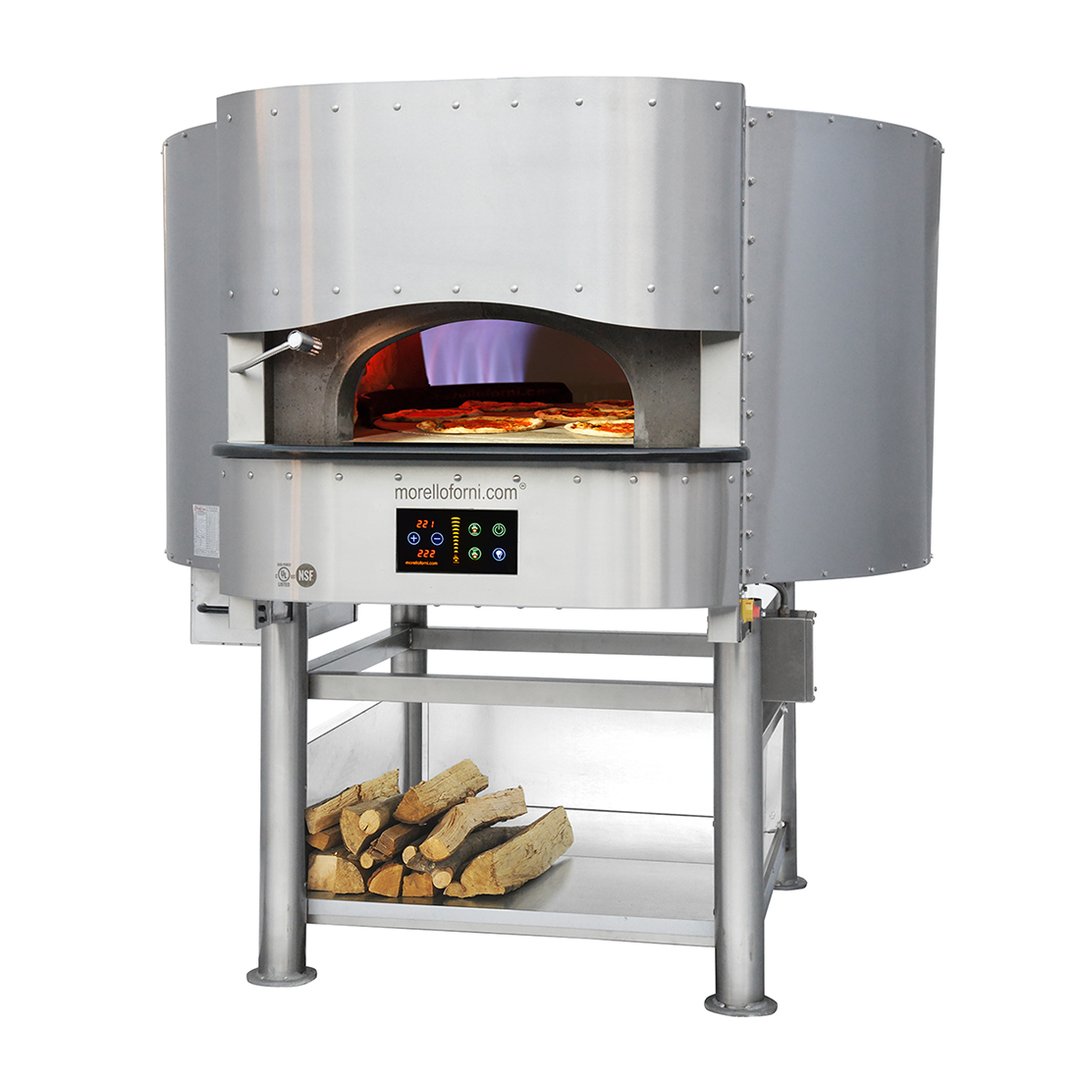 RositoBisani PG110 Wood / Coal / Gas Fired Pizza Oven w/ 43" Cooking Chamber, Round, Indoor