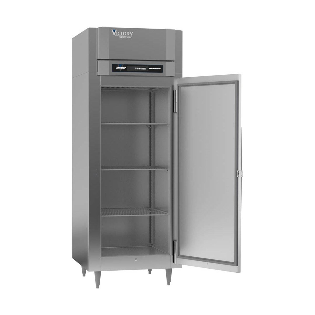 Victory RSA-1D-S1-EW-HC 31" One Section Wide Reach-In Refrigerator w/ 1 Solid Full Door, Aluminum Interior, 24 cu. ft.