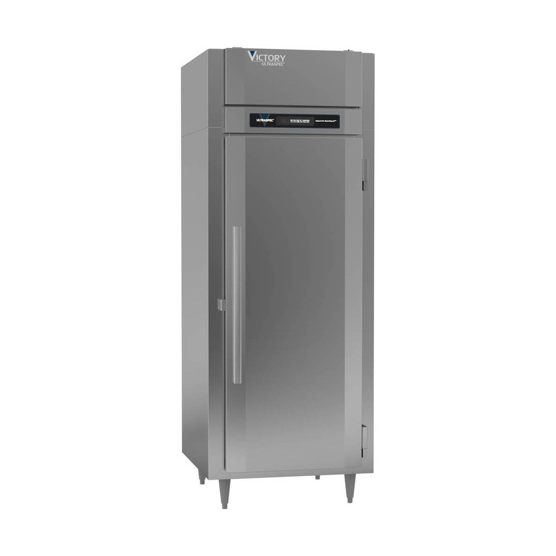 Victory RSA-1D-S1-EW-PT-HC 31" One Section Wide Pass-Thru Refrigerator w/ 2 Solid Swing Full Doors, Aluminum Interior, 26 cu. ft.