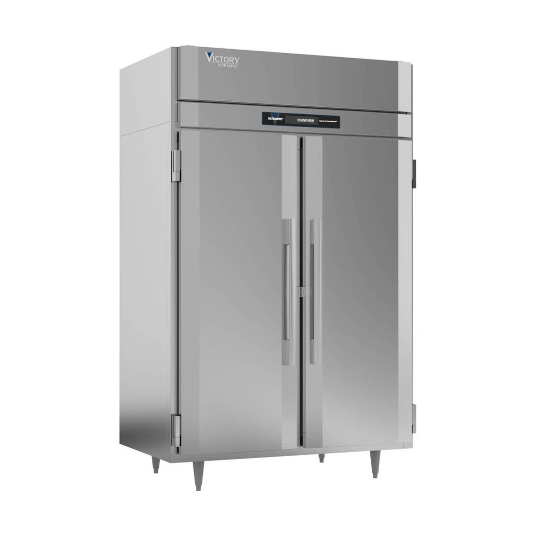 Victory RSA-2D-S1-HC 52" Two Section Reach-In Refrigerator w/ 2 Solid Swing Full Doors, Aluminum Interior, 44.5 cu. ft.