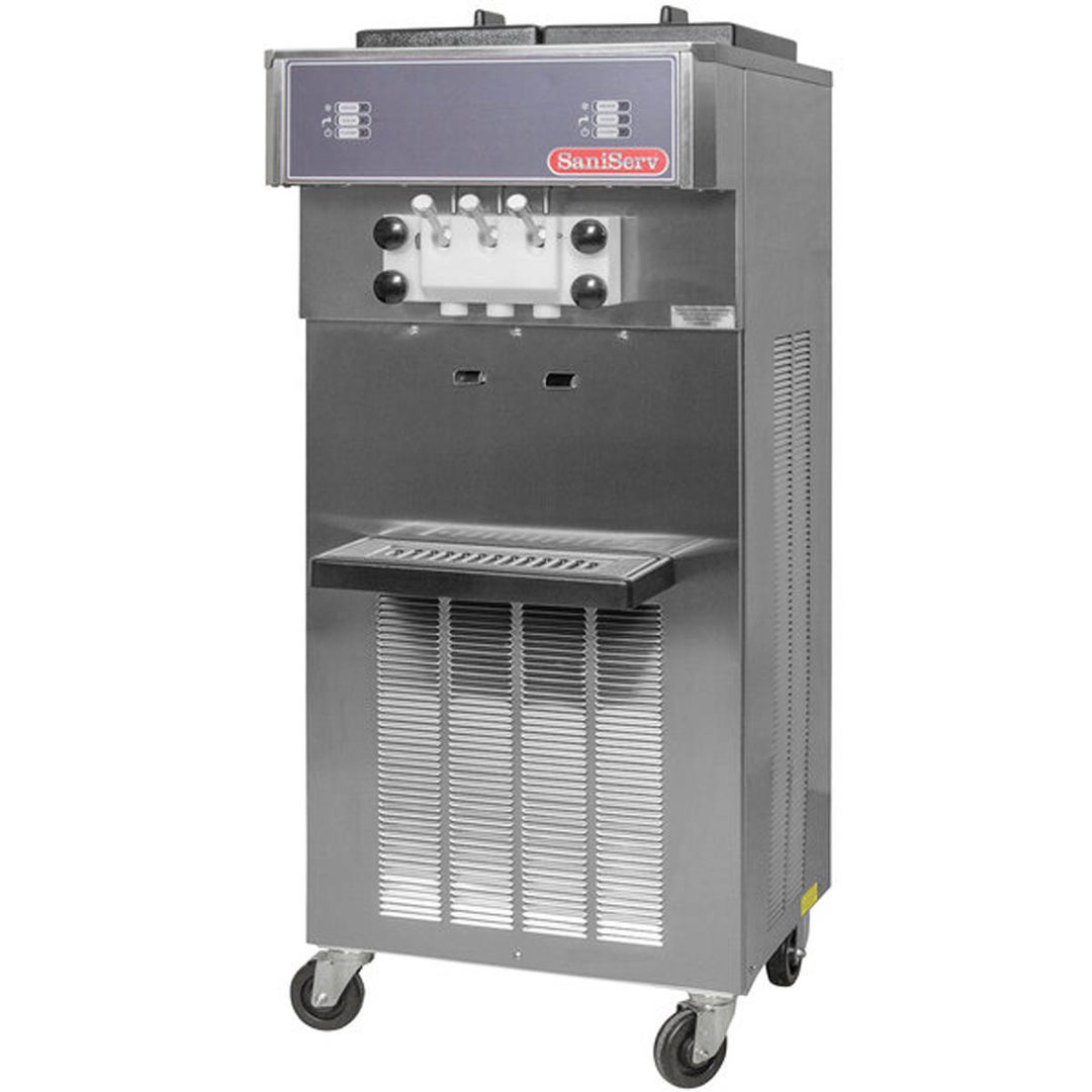 SaniServ 527 Floor Model Soft Serve/Yogurt Twist Freezer w/ (2) 11-Qt. Mix Capacity, 2 Heads