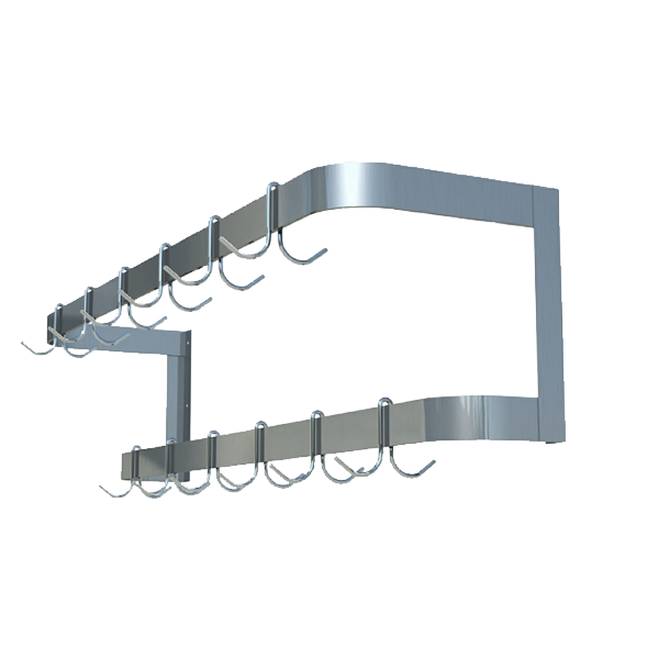 Sapphire Manufacturing SM-WR24 Wall-Mounted Pot Rack